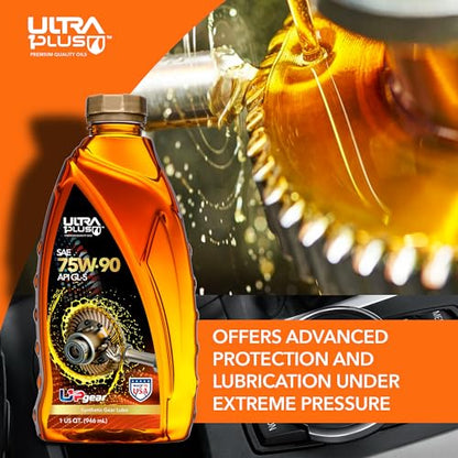 SAE 75W-90 Full Synthetic Gear Oil GL-5 1 Quart