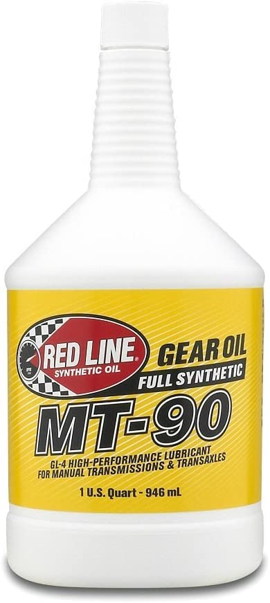 Red Line 50304 MT-90 75W-90 GL-4 Manual Transmission and Transaxle Lubricant (MTL) - 1 Quart (4 Pack)