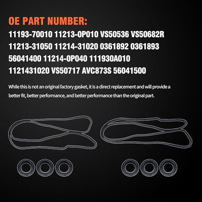 HiSport Valve Cover Gasket VS50682R 11193-70010 VS50536 - color: VS50682R