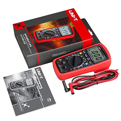 UNI-T Multimeter Kit UT139A, Digital Voltmeter Ohm Meter True RMS Auto/Manual Range 2000 Counts - size: UT139A