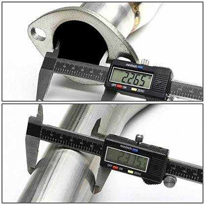 DNA MOTORING CBE-HC922-NRT Stainless Steel Cat Back Exhaust System [Compatible with 92-00 Honda Civic Coupe/Sedan]