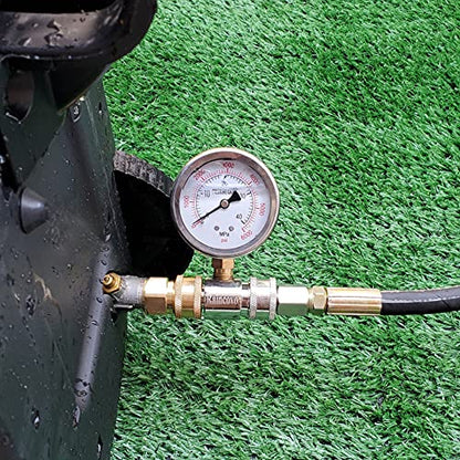 Raincovo Pressure Washer Gauge, 6000 PSI, 3/8 Inch Quick Connect