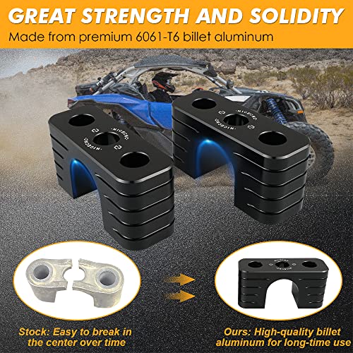 NICECNC Rear Sway Bar Bracket Compatible with CAN AM Maverick X3 900 R RR Max R 2017-2022 RR Aluminum Replacement for 706002303, Black - color: Black