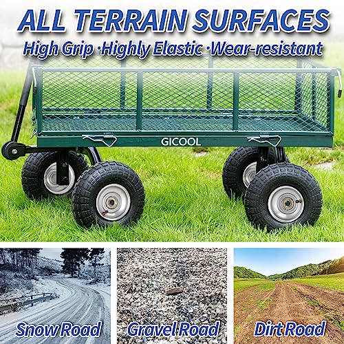4.10/3.50-4 Pneumatic Tire, 10" Tire and Wheel, 2 Pack, with 2.2" Offset Hub, 5/8" Axle Bore Hole, Sealed Bearings, for Hand Truck Trolley Dolly Cart - size: 2 Pack
