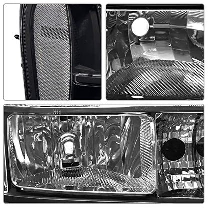 Headlight Assembly Pair for 2007-2013 GMC Sierra 1500 2007-2014 Sierra 2500HD 3500HD Black Housing Clear Reflector Left Right W/O Bulbs - color: Clear Lens Black Housing Clear Reflector