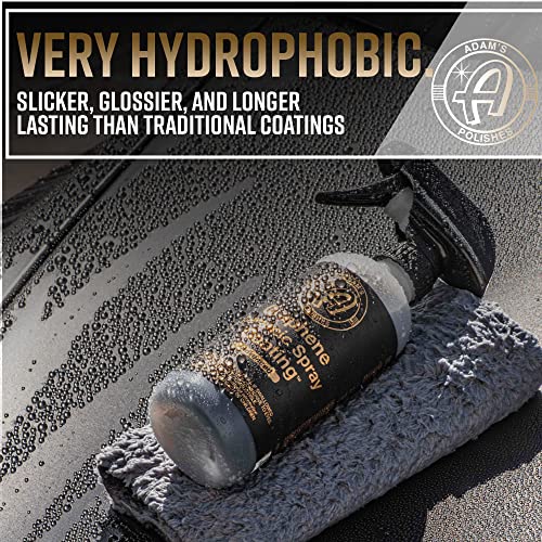 Adam's Advanced Graphene Ceramic Spray Coating Kit - 18+ Months Sprayable Graphene Oxide Ceramic Coating for Cars, Boats, RV's & Motorcycle - Adds Extreme Gloss, Depth, Shine & Protection - style: Advanced Combo Kit