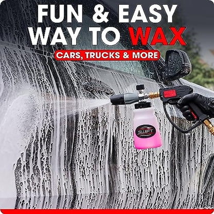 Swift Touchless Ceramic Foamable Wax (1 Gallon) – Spray On/Rinse Off For High-Gloss, Hydrophobic Protective Layer | For Foam Cannon & Foam Pump Sprayer After Car Wash | Wax Cars, Trucks, RV’s & More! - size: 128 Fl Oz (Pack of 1)