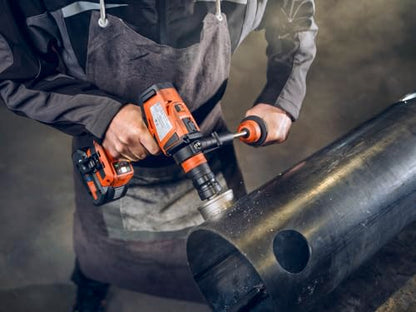 Fein 18V AS 4-Speed Cordless Drill/Driver Set with Hammer Function - Brushless PowerDrive - Includes 8-Piece Bit Set, 1 Rechargeable Battery, Charger - ASCM 18-4 QMP AS, 71161562090 - style: ASCM 18-4 QMP