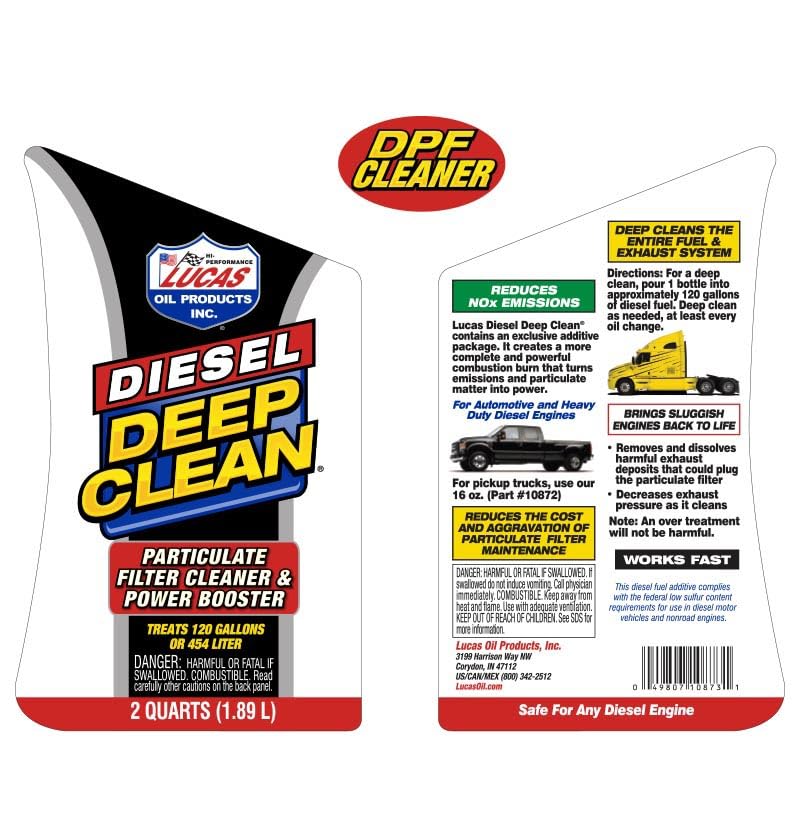 Lucas Oil 10873 Diesel Deep Clean - 64 Ounce - size: 64 Ounce