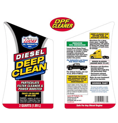 Lucas Oil 10873 Diesel Deep Clean - 64 Ounce - size: 64 Ounce