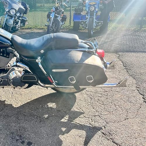 SHARKROAD 42 Inch Fishtail Exhaust, Chrome - style: HDFT-4295C, 42" Chrome