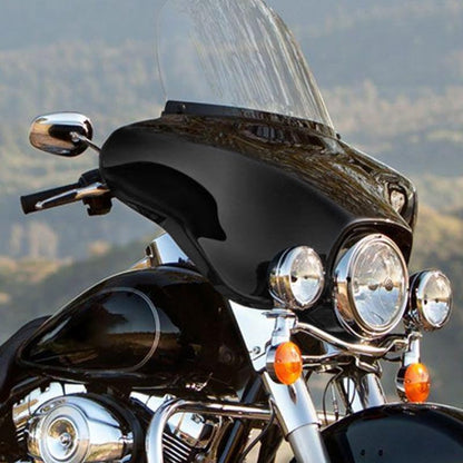 XMT-MOTO Vivid Black Batwing Fairing Fit For Harley Touring 1996-2013 - style: black-Outer&Inner