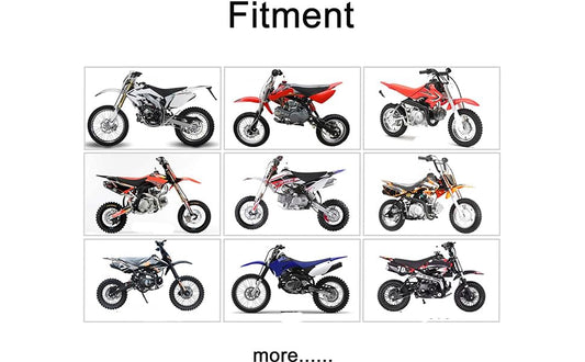28mm High Performance Exhaust Muffler Silencer Pipe Assembly kit Dirt Bike Motocross CRF50 SSR - color: Red