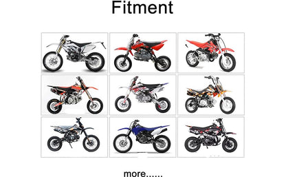 28mm High Performance Exhaust Muffler Silencer Pipe Assembly kit Dirt Bike Motocross CRF50 SSR - color: Red+Black