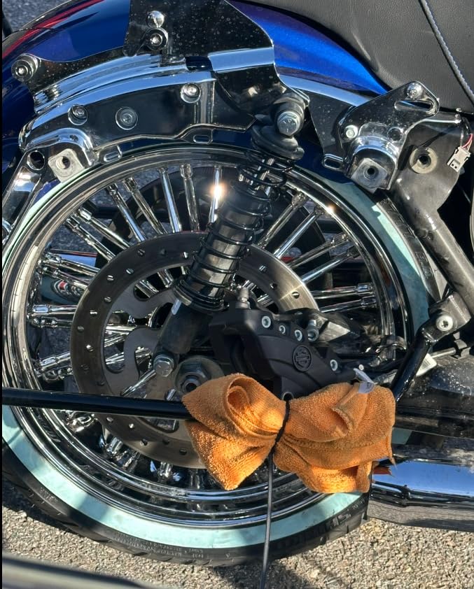 TOFR 16x5.5 Fat Spokes Rear Wheel Rim For Harley Touring Baggers 2009-2025 - color: Chrome, size: Rear:16x5.5