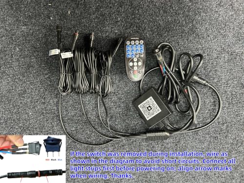 4-Pack 17.5" Quad Row Cold White Wheel Light Rings for Truck Car