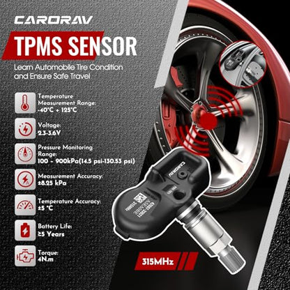 TPMS 315MHz Toyota Lexus Scion Pontiac Tire Pressure Monitor Sensor, 4-Pack - size: 4260706011