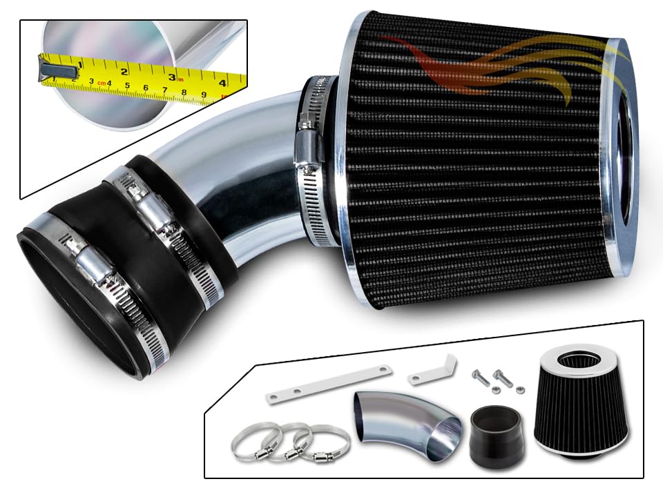 Short Ram Intake Kit for 00-06 E53 X5 3.0L/4.4L/4.6L/4.8L (Black) - color: Black