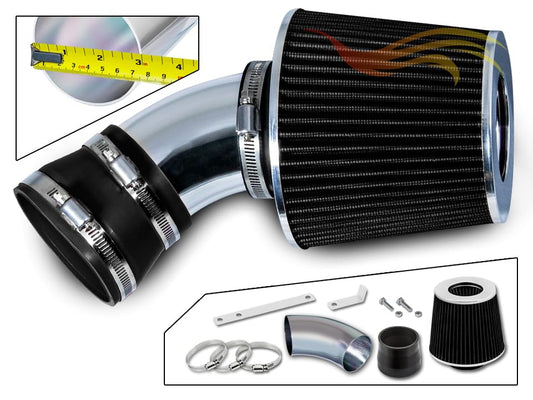 Short Ram Intake Kit for 00-06 E53 X5 3.0L/4.4L/4.6L/4.8L (Black) - color: Black
