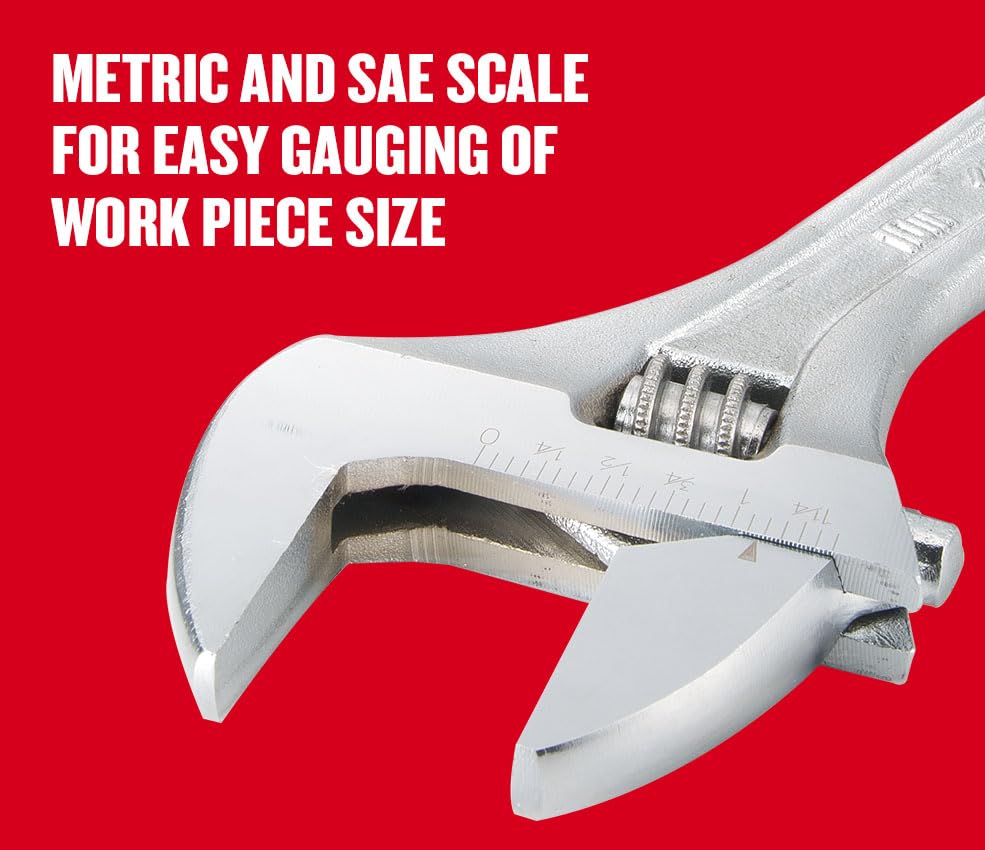 CRAFTSMAN Adjustable Wrench Set, 3-Piece All Steel, Metirc and SAE Scale (CMMT12001) - size: Adjustable (Pack of 1)