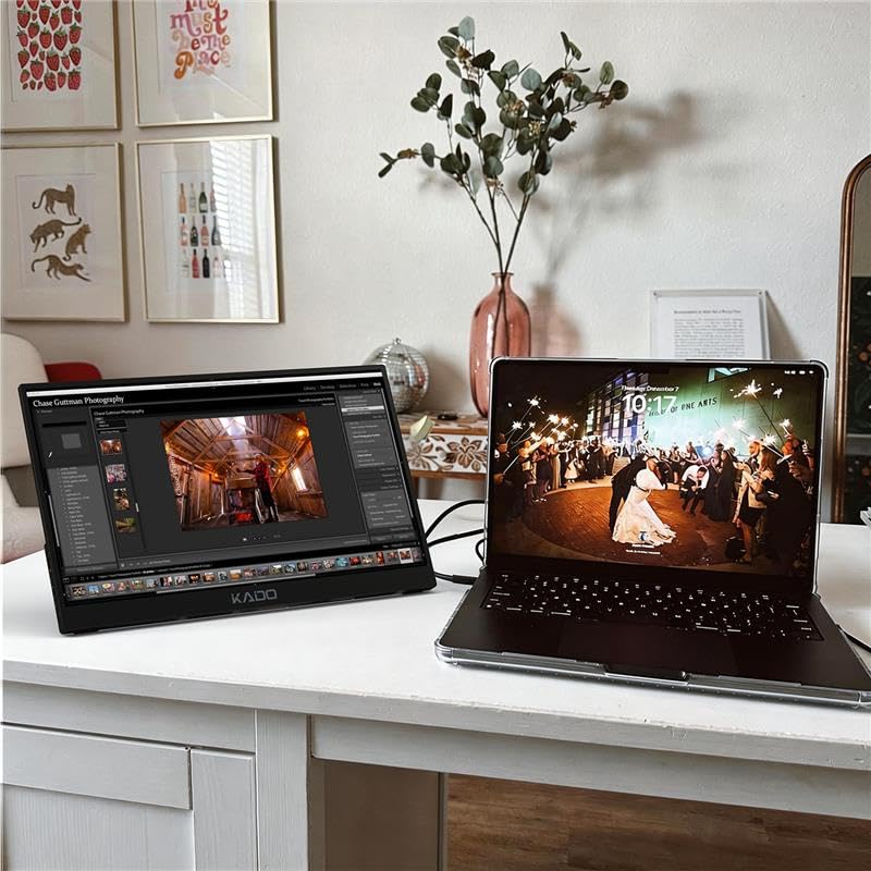 Kado Portable Monitor for Laptop, 15.6-inch IPS 1920x1080 Second Display - size: Swivel Stand