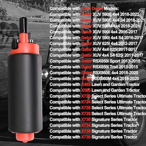 Intank Fuel Pump AM136612 AUC11498 Compatible with John Deere Gator - style: AUC11498