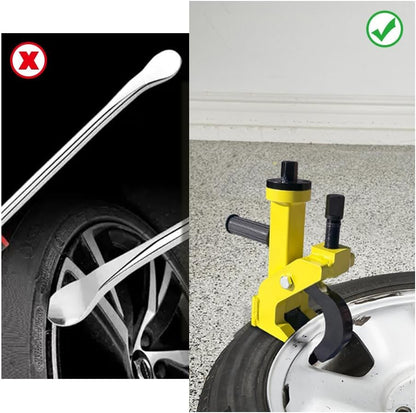 Pneumatic Tire Bead Breaker Tool - 38"-42" Heavy Duty Tire Changer with Rubber Pad, Protects Aluminum Alloy Hubs, Easy to Operate