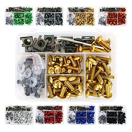 Universal Fairing Bolt Kits Fit for CRF/YZ/NINJA/GSX/DRZ Series - color: Gold