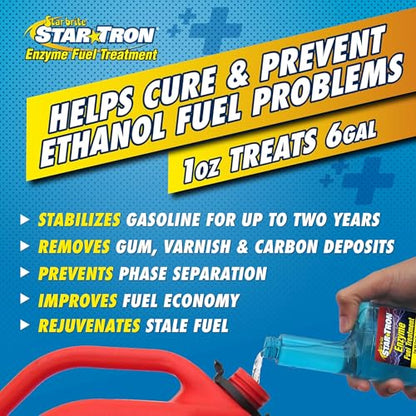 Star Tron Enzyme Fuel Treatment - Gas, Stabilizes Old Gasoline - size: 8 fl oz