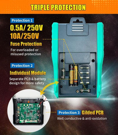 MT-2207-C Analog Multimeter - Protective Function, Quality Meter for Accurate Electrical Measurements