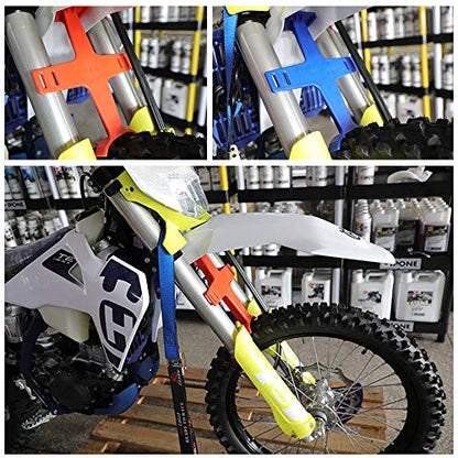 Dirt Bike Fork Saver Transportation Support Brace Suspension Guard - color: red
