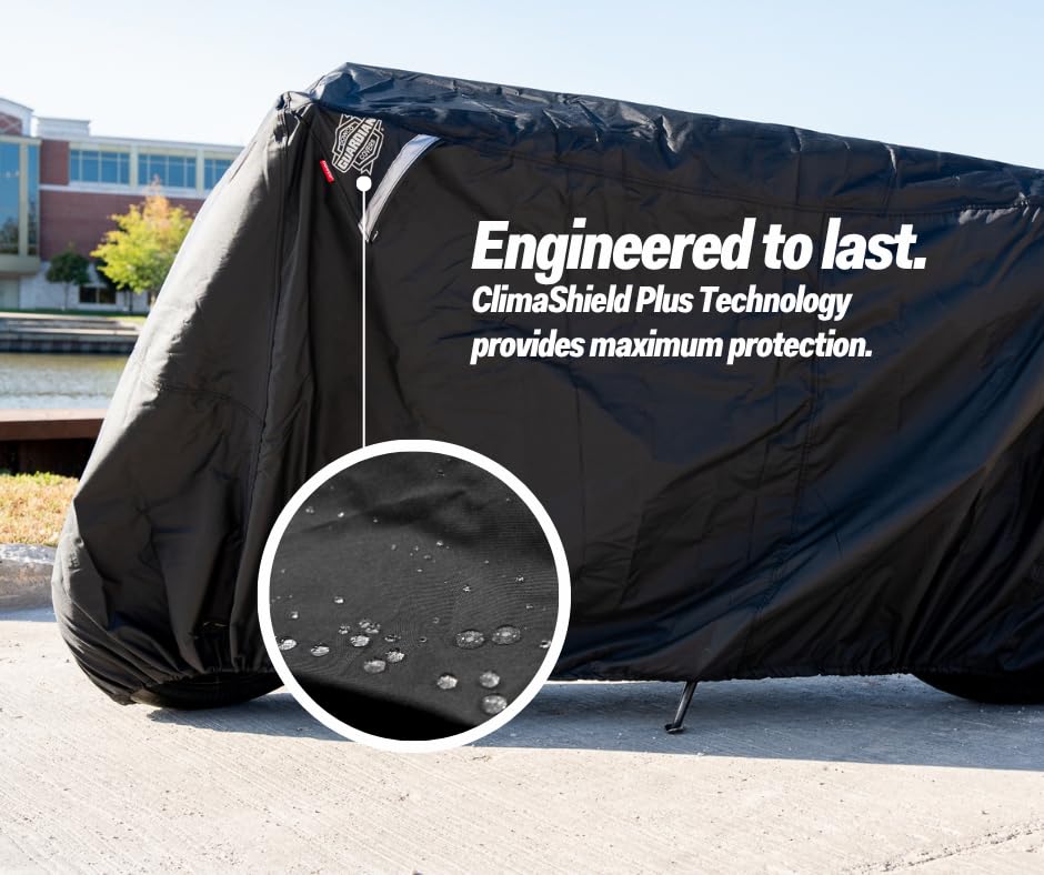 Dowco WeatherAll Plus Motorcycle Cover, Black, Professional Grade, Waterproof 52002-02 - size: M