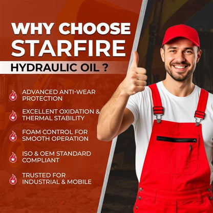 STARFIRE AW32 Anti-Wear Hydraulic Oil for Industrial/Mobile Equipment 1-Gal - size: 1 Gallon
