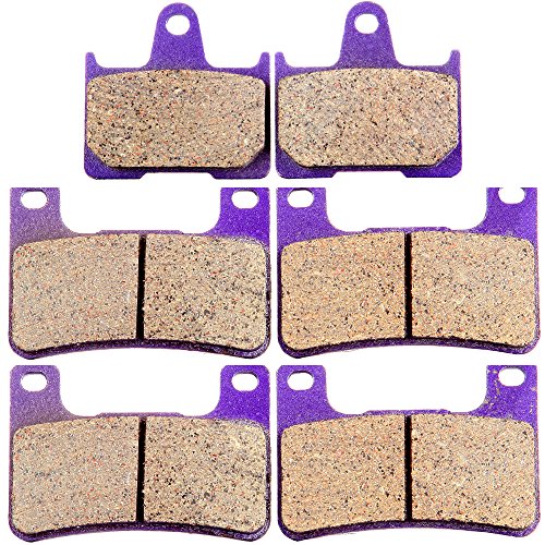 ECCPP Brake Pads Fits for Suzuki GSXR 1000 2004 2005 2006, GSXR 600 K4/K5 2004 2005, GSXR 750 K4/K5 2004 2005, FA379 FA254 Front and Rear Brake Pads