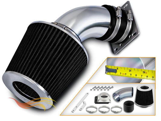 Short Ram Intake Kit for 98-01 Ranger/98-01 B3000 3.0L V6 (Black) - color: Black