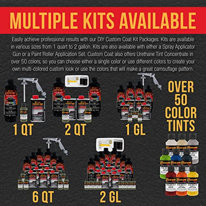 Custom Coat Olive Drab Spray-On Urethane Truck Bed Liner Kit, 1 Quart