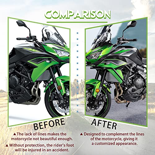 Motorcycle Versys 650 Engine Guard Bumper Highway Crash Bars Frame Slider Gas Fuel Tank Falling Protector for KLE650 Versys650 Versys-650 KLE 650 2022 2023 2024 Engine Protection Bar