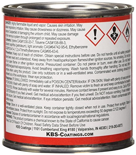 KBS Coatings 65205 Cast Iron Grey Xtreme Temperature Coating - 8 fl. oz. - color: Cast Iron Grey, size: 8 Fl Oz (Pack of 1)