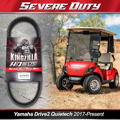 Kingzilla Drive Belt fits Yamaha Drive 2 QuieTech Golf Carts (2017-Present) Independent Rear Suspension, Will not fit Solid Axle Drive2 - Premium Heavy Duty Performance Clutch Drive Belt Severe Duty - color: Drive 2 Severe Duty