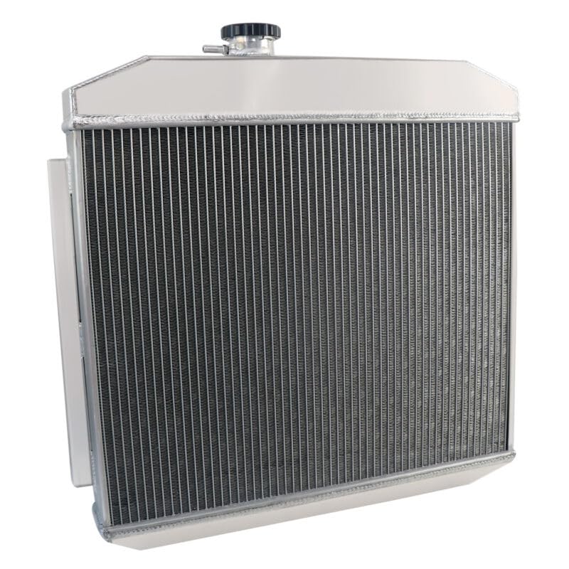 4 Row Aluminum Radiator for 1955 1956 1957 Chevrolet Bel Air Nomad L6 4.6L, Full Performance Aluminium Radiators, Automotive Replacement Radiator