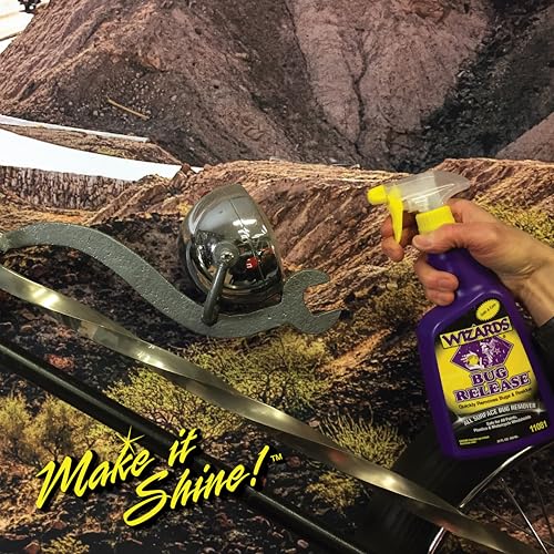 Wizards Bug Release - All Surface Bug Remover and Wash for All Vehicles - Softens and Neutralizes Acidic Bug Protein - Doubles as Spot Cleaner and Pre-Soak Car Cleaner - 22 Fl Oz (Pack of 2) - size: 22 Fl Oz (Pack of 2)