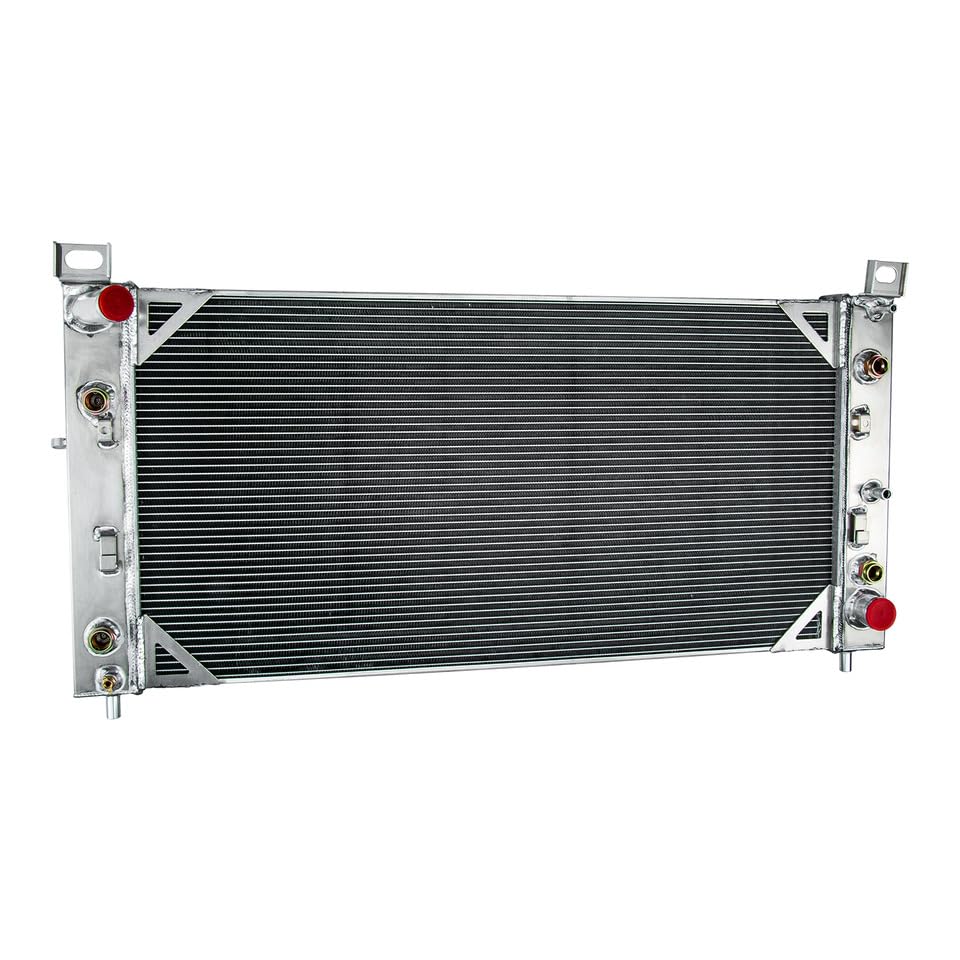 3 Row Core Radiator Compatible with 2001-2002 01 02 Chevy Silverado 2500HD 3500 GMC Sierra 2500 3500 GMC C6500 C7500 Topkick Radiator,8.1L Full Aluminum Radiators