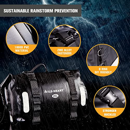 WILD HEART Waterproof bag Motorcycle saddlebags 40L Tank bag Motor Side bags