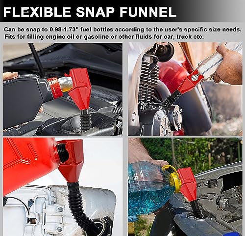 Oil Filter Wrench Set, Oil Filter Pliers with Small Funnel, 8 Pcs