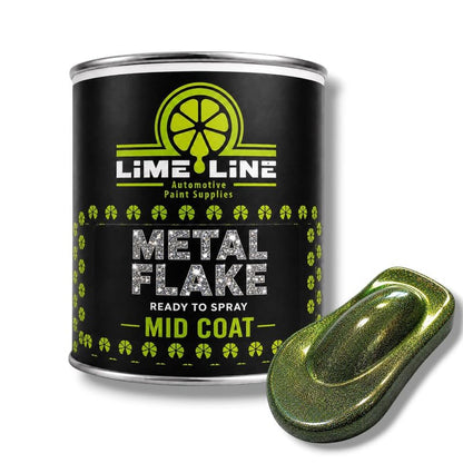 LiME LiNE Automotive Metal Flake Midcoat - No Reducer Needed (Green Apple Iridescent, 1 Quart) - color: Green Apple Iridescent, size: 32 Fl Oz (Pack of 1)