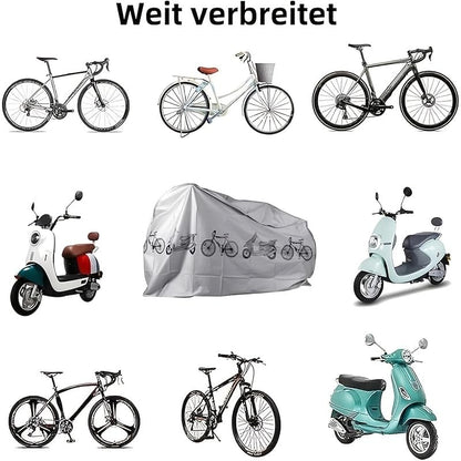 Heavy Duty All Weather Bike Cover Black EVA Non Woven Material Waterproof & Dustproof Universal Bicycles Electric Bikes Mountain Road and Motorcycles Easy to Clean Outdoor - color: black out