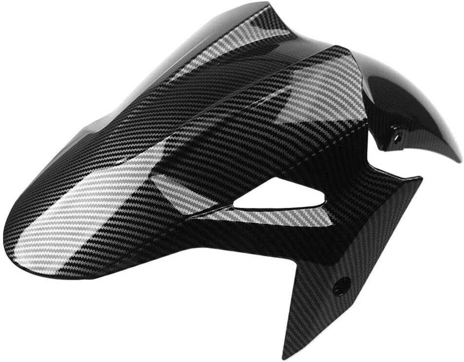 Motorcycle Front Fender, For KAWASAKI Ninja 400 Z400 2017-2024, Mudguard Protector Splash Guard Fit Fairings Kit (Carbon Fibre Texture) - style: Carbon Fibre Texture