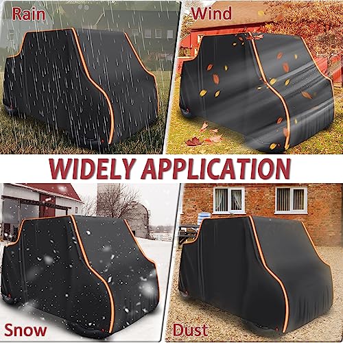 StarknightMT Heavy Duty UTV Cover 4 Seater Waterproof 420D Oxford Windproof - size: 157 x 65 x 77 inches