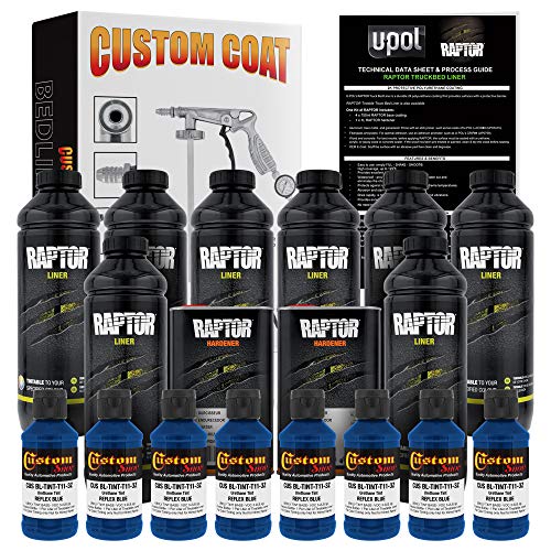 Custom Shop Reflex Blue Urethane Spray-On Truck Bed Liner Kit, 2 Gallons