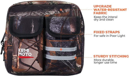 KEMIMOTO ATV Tank Bag, Water-resistant Warm Cooler Motorcycle Saddle Bag - color: Camo